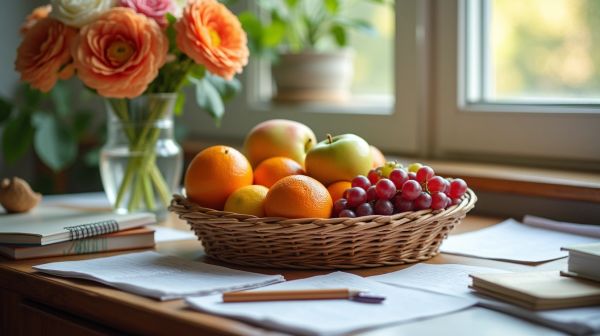 Optimiser la pause gourmande avec un panier de fruits au bureau