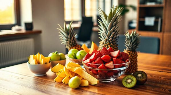 Top 5 fruits à intégrer pour une pause gourmande au bureau
